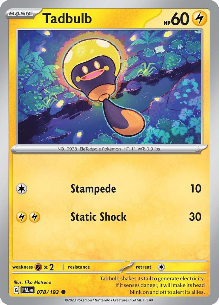 Paldea Evolved Tadbulb #78/193